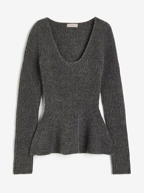 H&M Gray Knit wool  Sweater